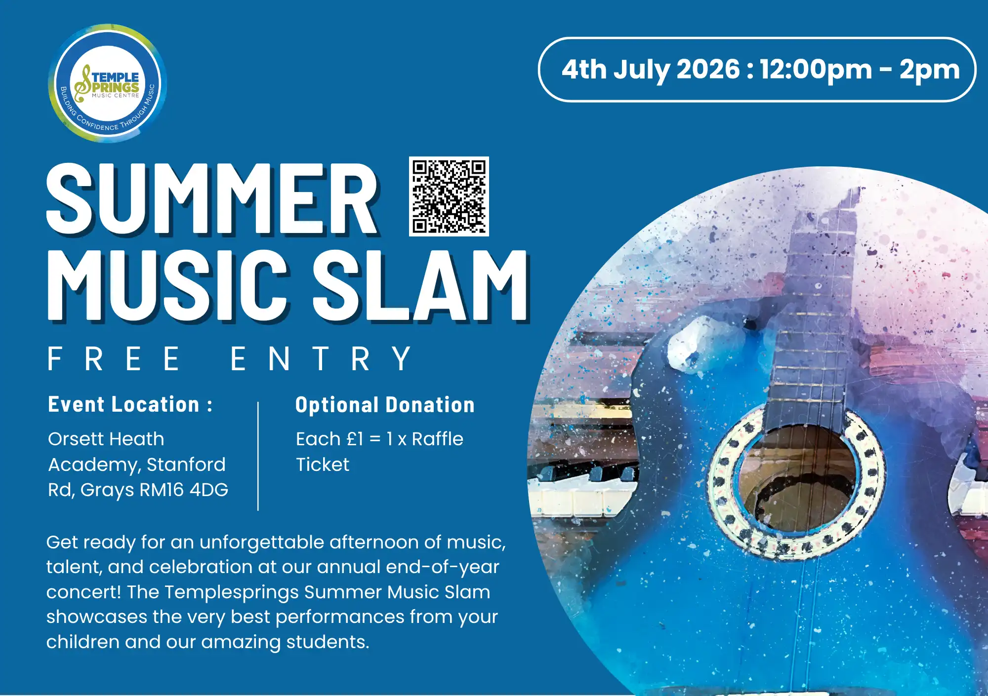 Come by to our next Summer Music Slam concert!